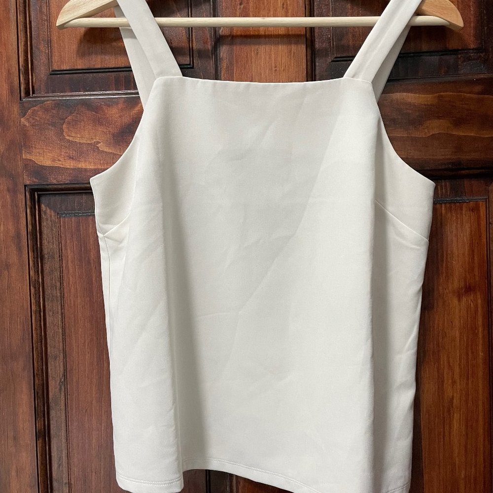 Brass getaway tank, white XS